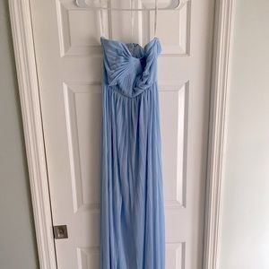 David’s Bridal / size 4 / worn once / light blue